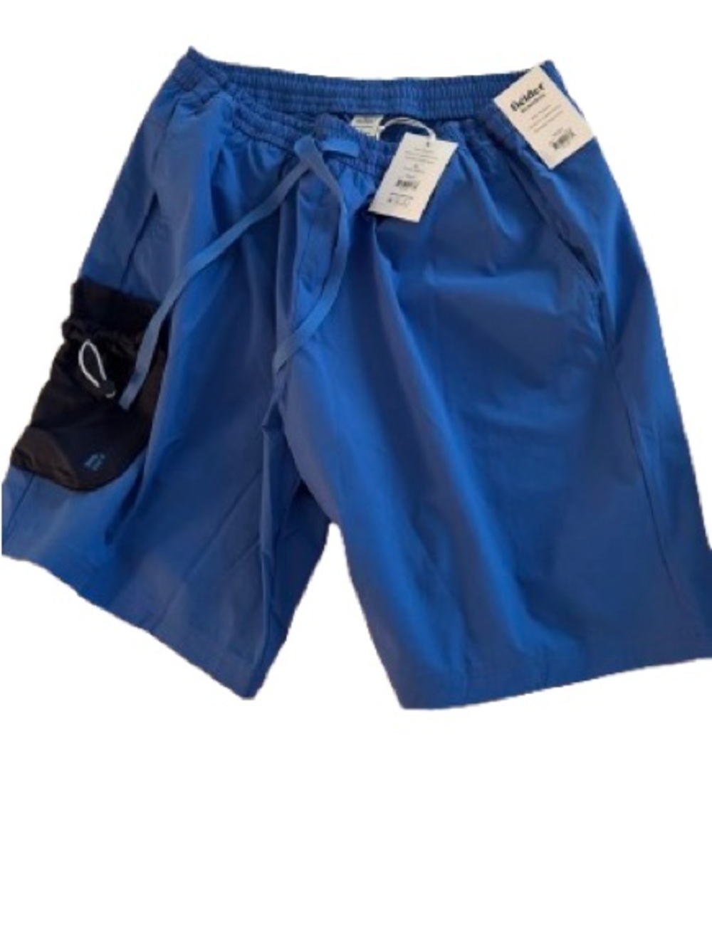 NWT XL Oversized Fielder Bonobos Men's Drawstring Shorts Azure Blue 9” Inseam
